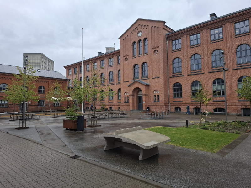 Aalborg Katedralskole fra / af  Aalborg
