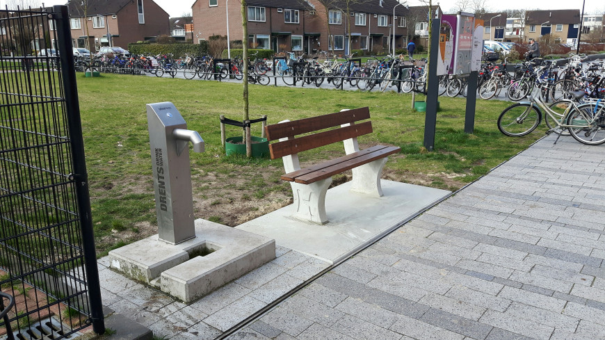 Park Bænk med Bundplade