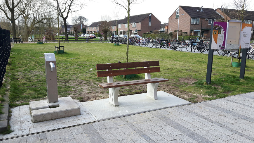 Park Bænk med Bundplade