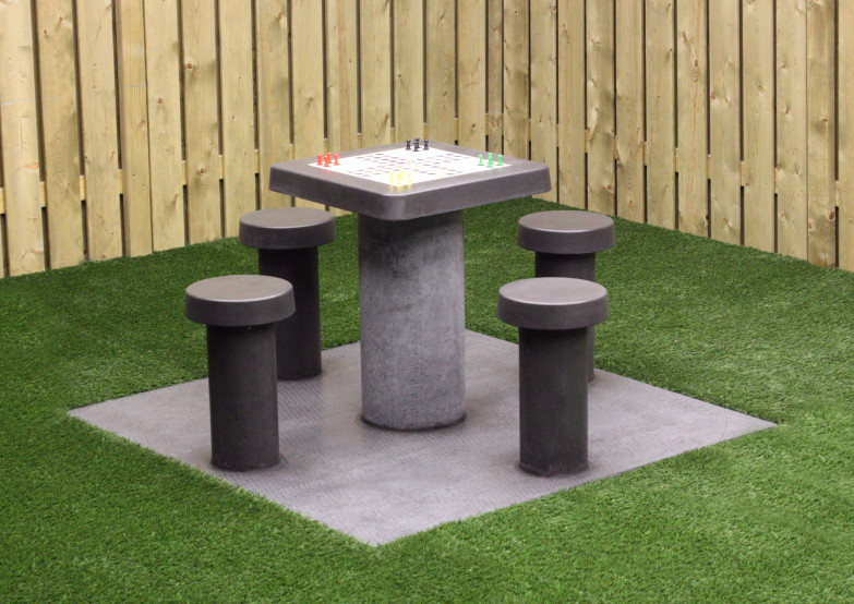 Ludobord antracit beton