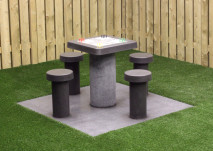 Ludobord antracit beton