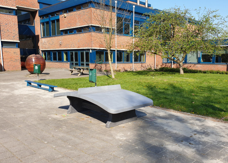 Fodvolleyballbord Antracit-Beton