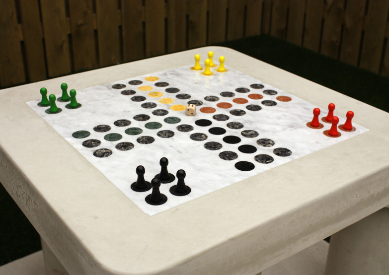 Ludo Spillebord rå beton