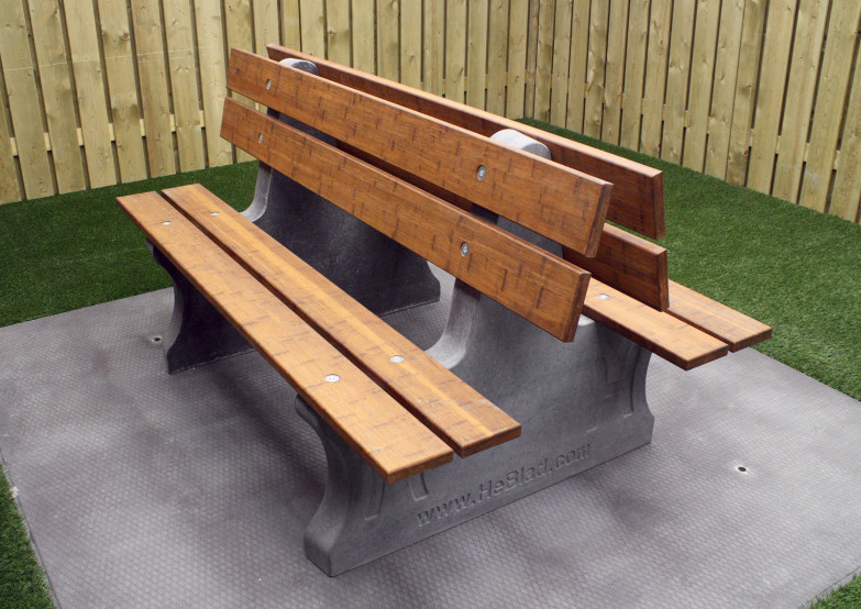 Beton Parkbænk Duo Antracit-Beton