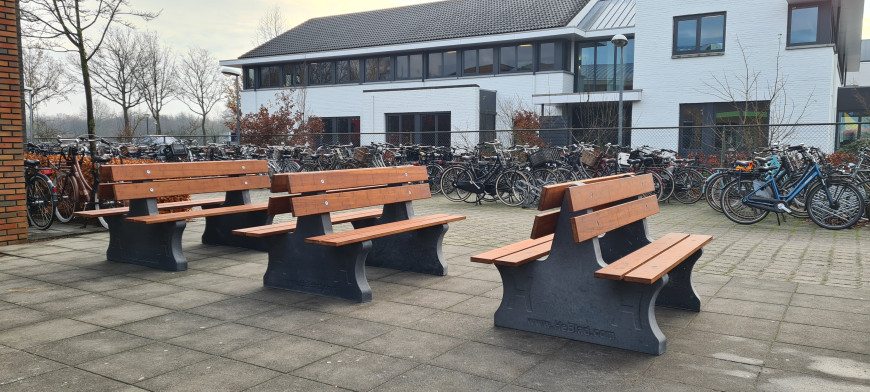Beton Parkbænk Duo Antracit-Beton