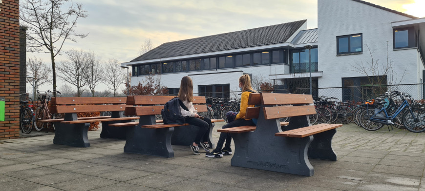 Beton Parkbænk Duo Antracit-Beton