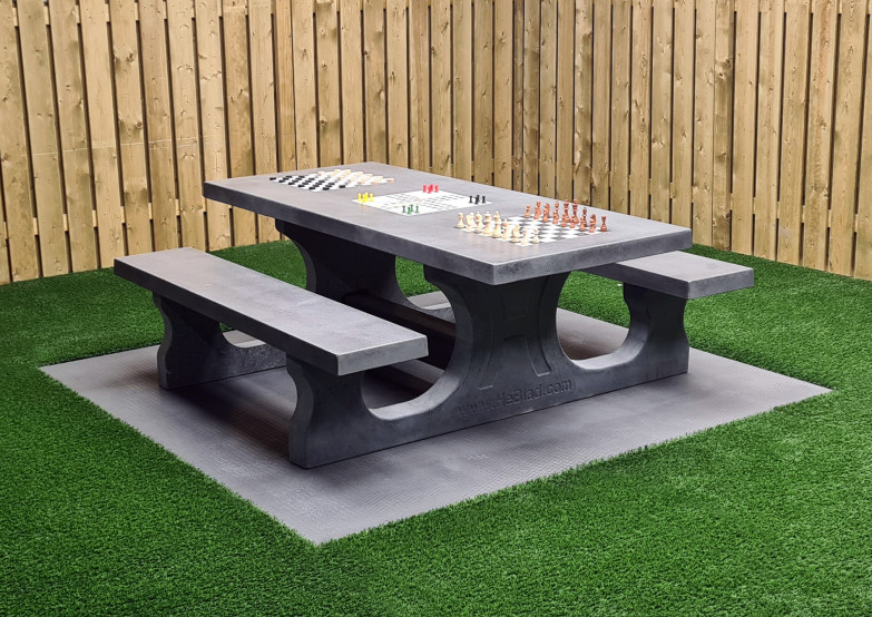 Standard Multi Gaming bord (1-3-2) antracit-Beton