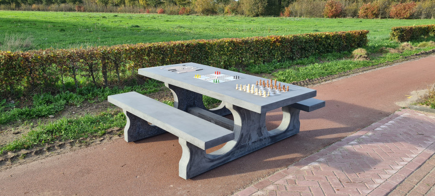 Standard Multi Gaming bord (1-3-4) Antracite-Beton