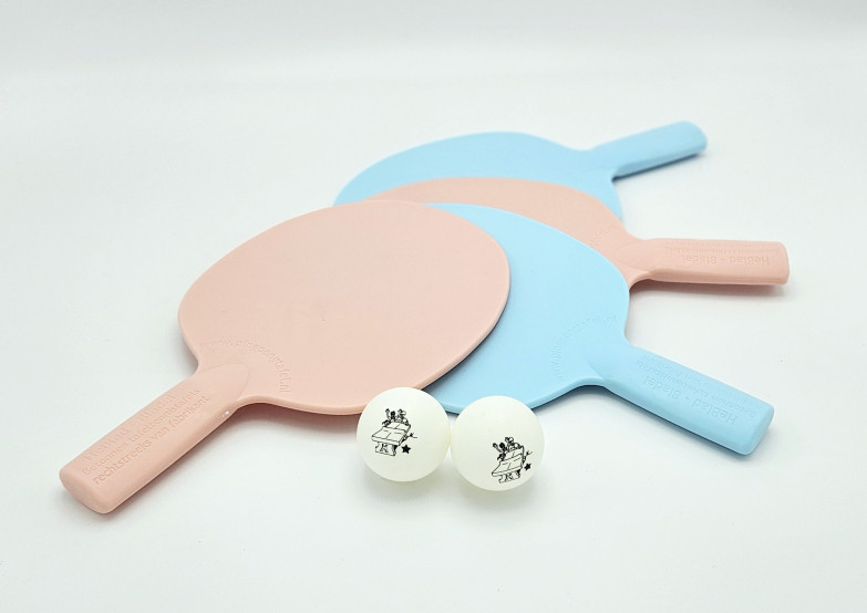 Bordtennisbat Pastel sæt med 4 stk