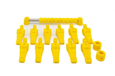 Fodboldfigurer med gul scoretavle
