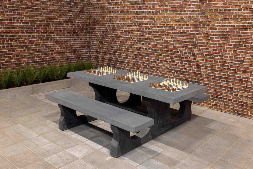 Multi-Games Bord (1-1-1) Standard antracit-beton