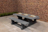 Multi-Games Bord (1-1-1) Standard antracit-beton