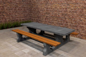 Picnic sæt DeLuxe Antracit-Beton 246cm