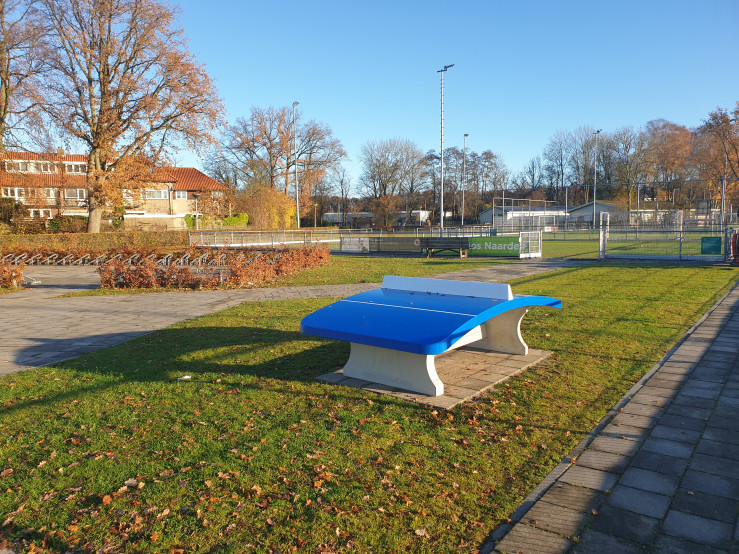 Fodvolleyballbord blå