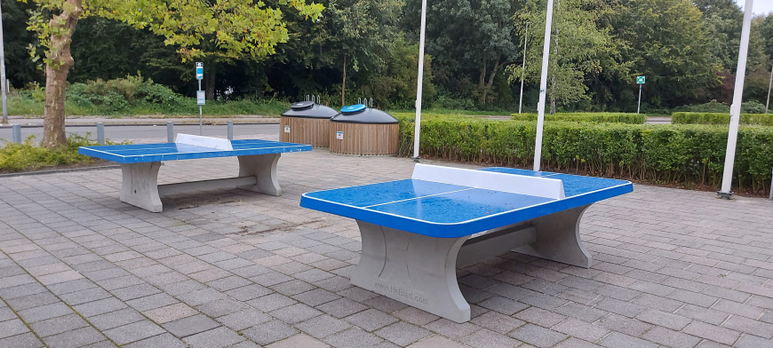 Afrundet Bordtennisbord Blå