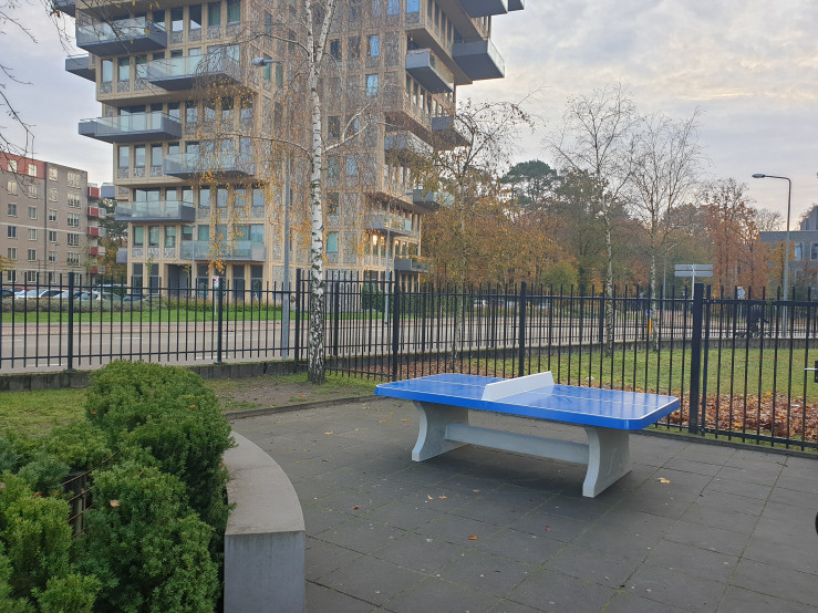 Afrundet Bordtennisbord Blå