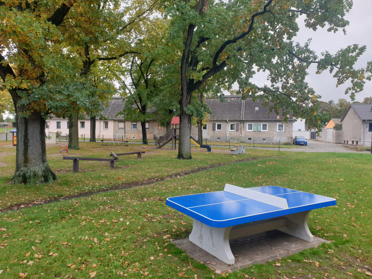 Afrundet Bordtennisbord Blå