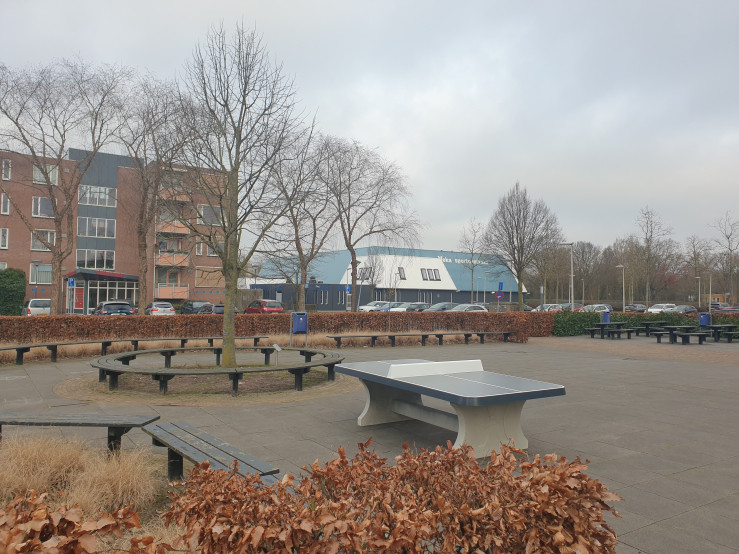 Afrundet Bordtennisbord Antracit