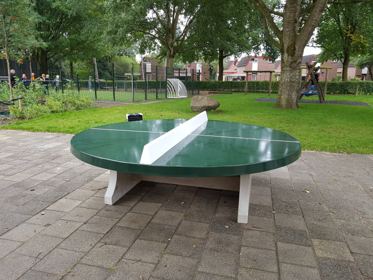 Rundt Bordtennisbord Grøn