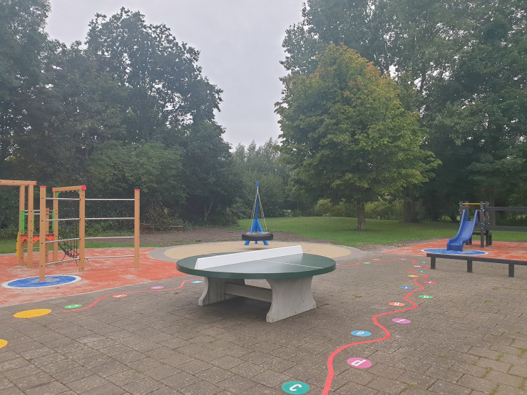 Rundt Bordtennisbord Grøn