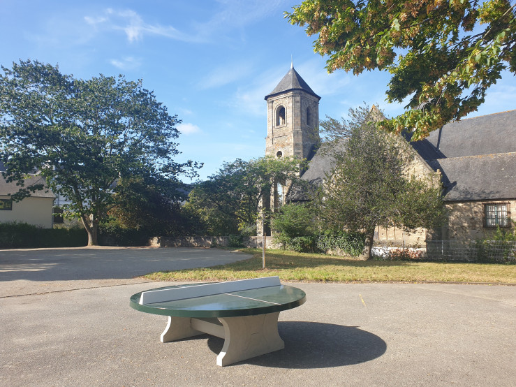 Rundt Bordtennisbord Grøn