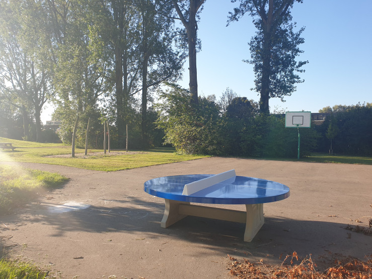 Rundt Bordtennisbord Blå