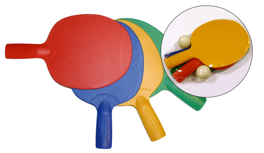 Plastic bordtennisbat, 4 stk