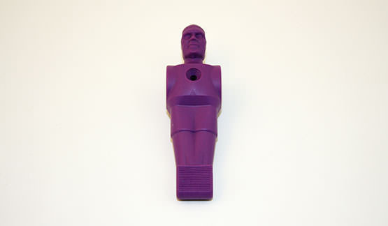 Fodboldfigur lilla plastic