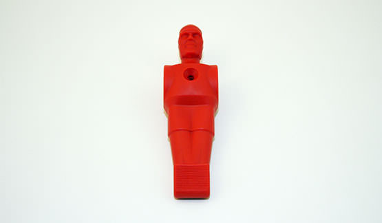 Fodboldfigur rød plastic