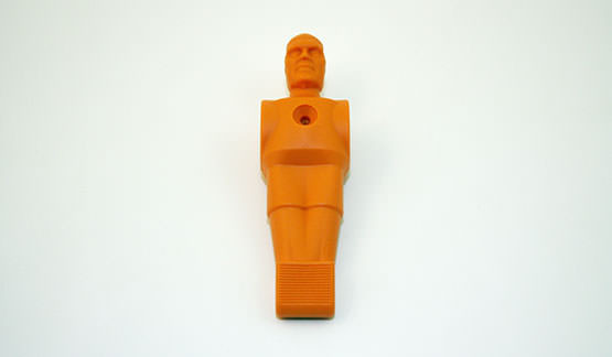 Fodboldfigur orange plastic
