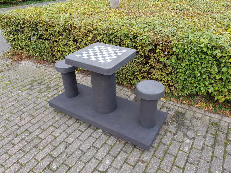 Beton Skakbord Antracit-Beton 2 personers