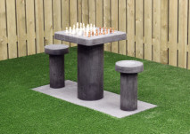 Beton Skakbord Antracit-Beton 2 personers