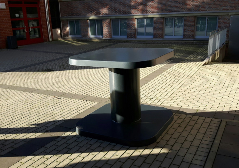 HeBlad Ståbord Rå Antracit 
