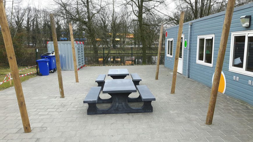 Standard Bordbænk Antracit-Beton