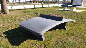 Fodvolleyballbord Antracit-Beton