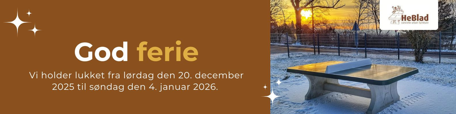 Vinterlukning 2025-2026.